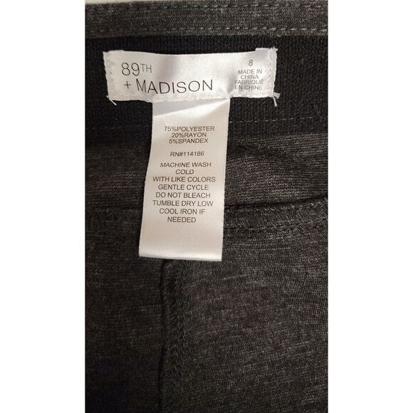 89TH MADISON MILLENNIUM FITTED STRAIGHT LEG STRETCH JEGGINGS PANTS - Picture 4 of 5